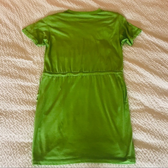 80s Nancy Keegan Lime T-Shirt Drawstring Pockets - Picture 7 of 11